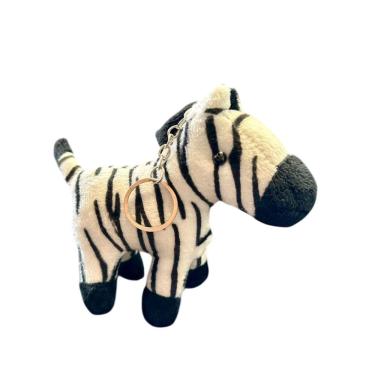 Imagem de Mini Zebra De Pelúcia Chaveiro Fofa Decoração Infantil - 12cm