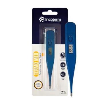 Imagem de Termômetro Clínico Digital Termomed Azul Intenso Incoterm