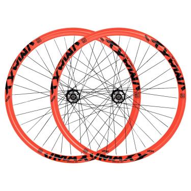 Imagem de Par Roda Aro 26 Vzan Vmaxx Neon Para Freio a Disco Cubo Rosca