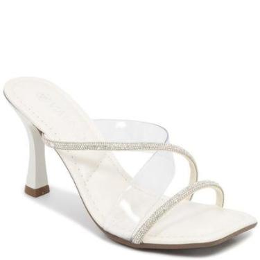 Imagem de Tamanco Bico Quadrado Salto Alto Brilho Via Uno 871013-Feminino