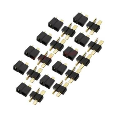 Imagem de 20 Peças Conectores T Plug Estilo Deans Macho E Fêmea Para Modelos RC 