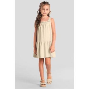 Imagem de Vestido infantil menina malha artesanal Mundi-Feminino