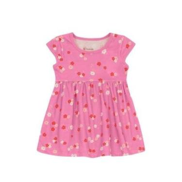 Imagem de Vestido infantil menina de florzinhas Brandili -Rosa-Unissex