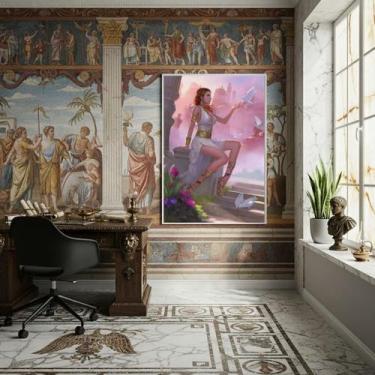 Imagem de Quadro Decorativo Hera A Deusa Grega Das Mulheres - 70X50Cm - Quadros 