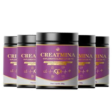 Imagem de Creatmina Glyk Brasil Original 5 Potes