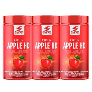 Imagem de Kit 3 Potes Desinchá Apple Cider HD Suplemento Alimentar Natural Beter