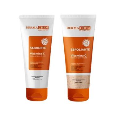 Imagem de Kit Dermachem Vitamina C Sab 100ml + Esfo 100ml