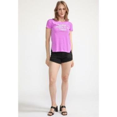 Imagem de Camiseta Feminina D Bell Outlet Fashion Rosa-Feminino