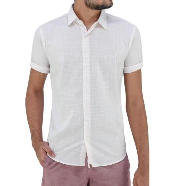 Imagem de Camisa Manga Curta Casual Masculina Ogochi Slim Listrada 001504081 Rosa-Masculino