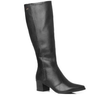 Imagem de Bota Montaria Pegada Feminina Cano Longo em Couro Preto 280561-05-Feminino