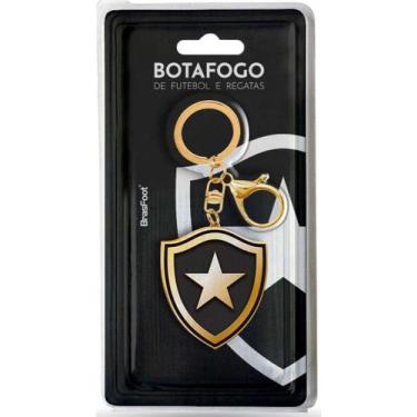 Imagem de Chaveiros Metal Escudos Futebol Times Brasileiros Brasfoot Cor:Botafog