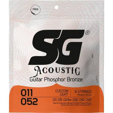 Imagem de Encordoamento Violão Aço 011 Sg Phosphor Bronze Custom Light