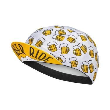 Imagem de Boné De Ciclismo Retrô Vermelho Azul Verde Em Poliéster Respirável De 