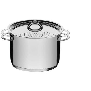 Imagem de Espagueteira Tramontina Solar Aço Inox Fundo Triplo 24 cm 7,7 Litros, 