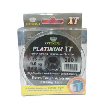 Imagem de Linha De Pesca Monofilamento Platinum XT 0,25mm 300m Flexível Forte Ba