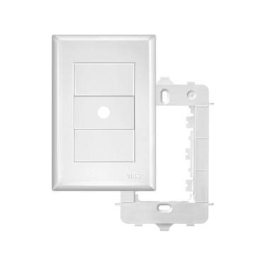 Imagem de Placa 4x2 Com Suporte Saída de Fio Ev - Fame