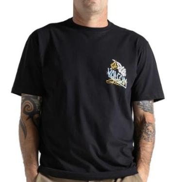 Imagem de Camiseta Volcom Dropped SM26 Masculina-Masculino