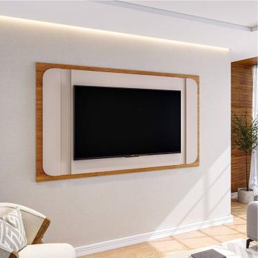 Imagem de Painel para TV Até 75 Polegadas Ares Marrom/Off White - Viero Móveis