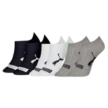 Imagem de Kit 3 Pares Meias Invisível Puma Sapatilha Adulto Original, Sortido, 4