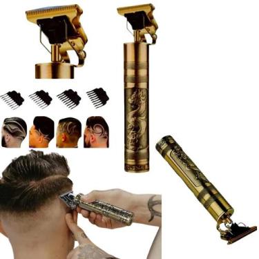 Imagem de Máquina Profissional Dragão Acabamento Sem Fio Cabelo régua - Home Goo