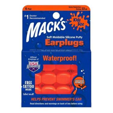 Imagem de Protetor Auricular Silicone Criança Kids Macks Putty 6 Pares - Mack's