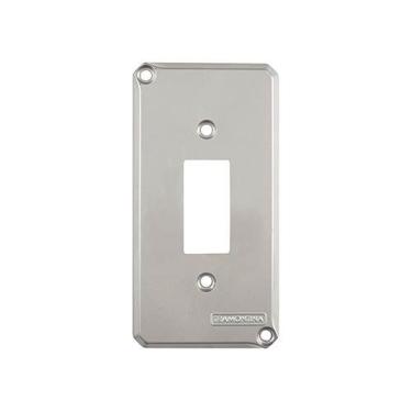 Imagem de Tampa para Caixa de Passagem 1 Posto Alumínio 1" Linha Condulete para Instalações Elétricas com Acabamento Tramontina