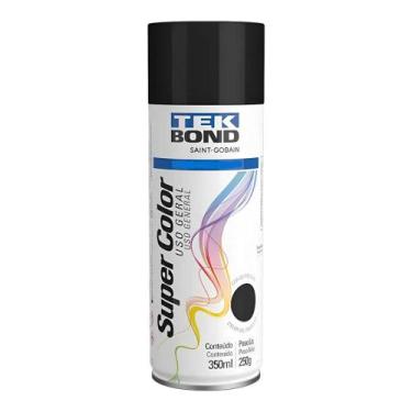 Imagem de Tinta Spray Preto Brilhante Uso Geral 350ml Tekbond