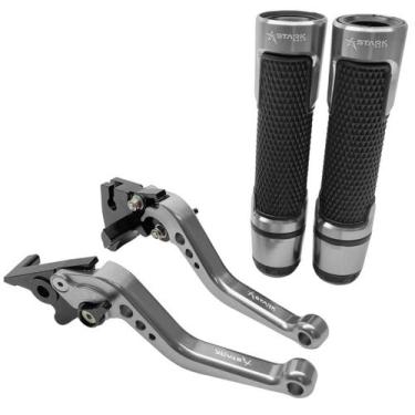 Imagem de Kit Manete Manopla Esportivo Ninja 250r 300r 400r Versys300 - Stark Ra