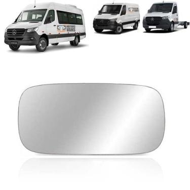 Imagem de Refil lente espelho inferior retrovisor sprinter 2020 a 2024 lado esqu