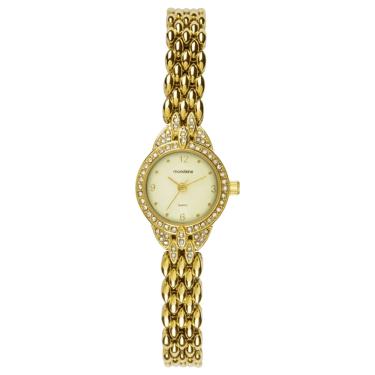 Imagem de Relógio MONDAINE feminino analógico dourado 99858LPMVDM1