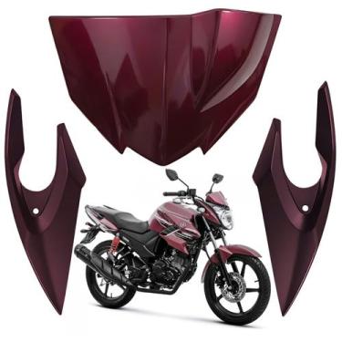 Imagem de Kit carenagem bananinha farol superior fazer 150 magenta 2016 2017 201