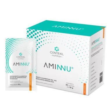 Imagem de AMINNU TANGERINA 10G COM 30 SACHES - SUPLEMENTO ALIMENTAR A BASE DE AM