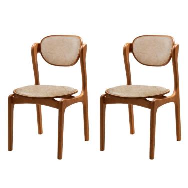 Imagem de Conjunto com 2 Cadeiras de Jantar Solaris Soft Moderna Mobilia