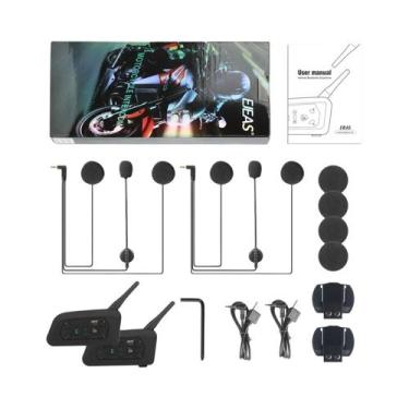 Imagem de Intercomunicador Bluetooth Para Capacete De Moto EJEAS V6 PRO+ Para 6 