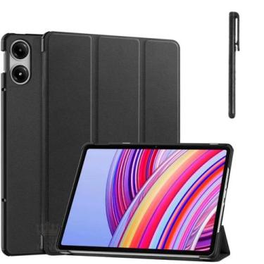 Imagem de Capa couro + caneta touch para Xiaomi Pad Pro 12,1 2024 - TechKing