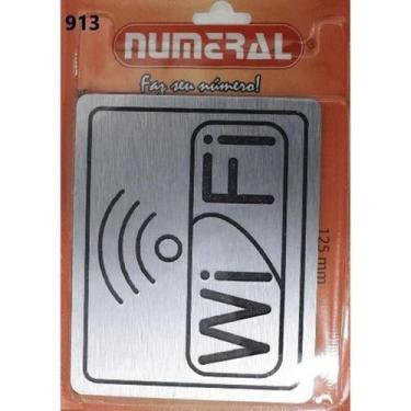 Imagem de Placa de Sinalização Wi-Fi Numeral 913 - Numeral Ind