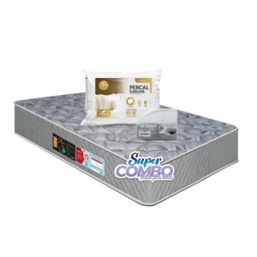 Imagem de Colchão Castor Espuma Sleep Max D33 Solteiro 88x188x25cm - Super Combo