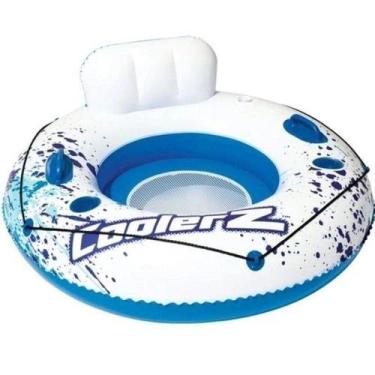Imagem de Boia circular relax premium luxo com encosto e porta copos - Coolerz, 