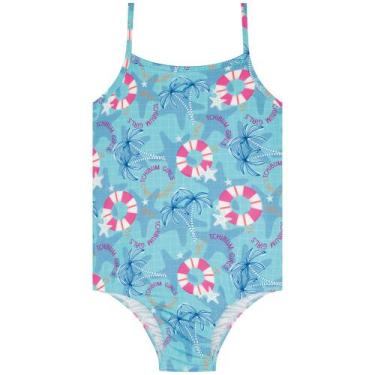 Imagem de Maiô Infantil Com Proteção UV 50 Kamylus Ref. 57099, Azul claro, 4