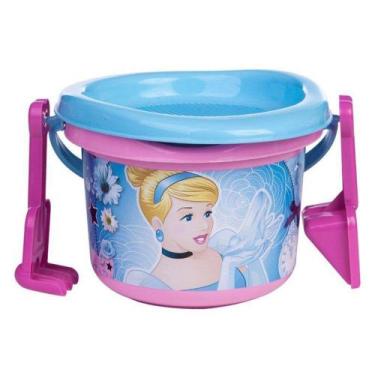 Imagem de Balde de Praia Infantil - Princesa Cinderela Disney - Multibrink