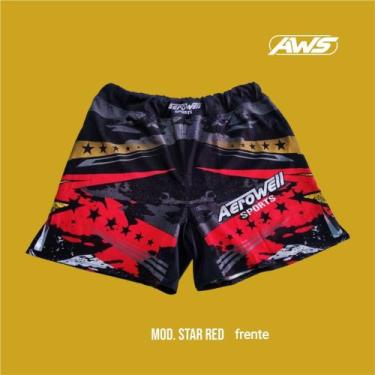 Imagem de Shorts MMA_MOD. STAR RED - Aerowell Sports , X5