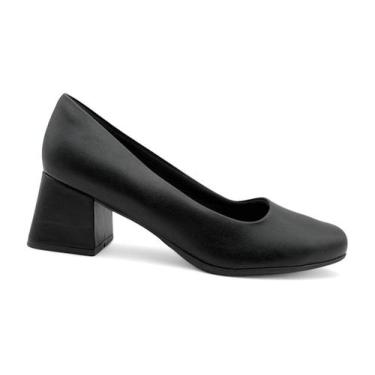 Imagem de Sapato Scarpin Piccadilly Feminino Social 748034 Maxi, Preto, 37