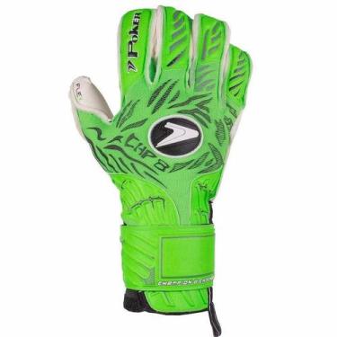 Imagem de Luva de Goleiro Poker Champion 8, Verde, Preto, 08