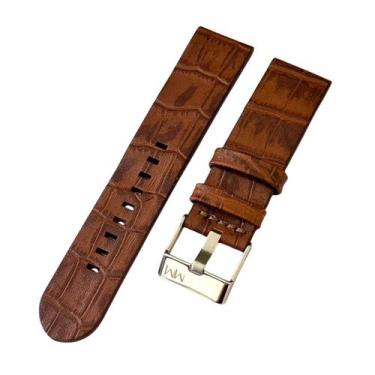 Imagem de Pulseira Relógio Couro Croco Prova Dágua Premium Grossa.LC91 - Marry M