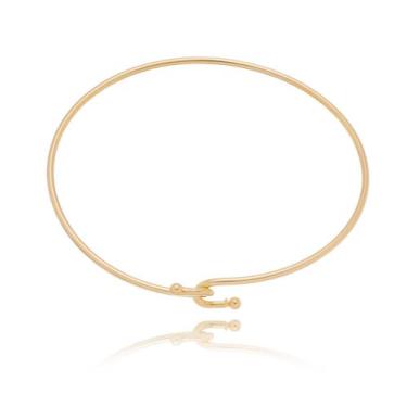 Imagem de Bracelete entrelace folheado a ouro 18k - Uvaia Semijoias 