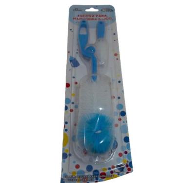 Imagem de Escova De Mamadeira e Bico - Pais e Filhos , Azul