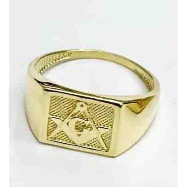 Imagem de Anel Massonaria Masculino Ouro 18k ANX1313 - ELISTER