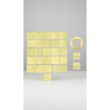 Imagem de Cortador Letras Alfabeto P/ Massas E Doces - Congratulations Store