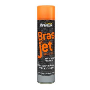 Imagem de Tinta Spray Brasilux Aluminio Uso Geral 400ml Brasjet