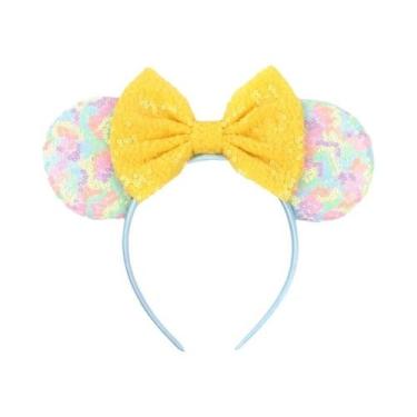 Imagem de Tiara De Orelhas De Leopardo Para Meninas, Faixa De Cabelo Com Laço Mo